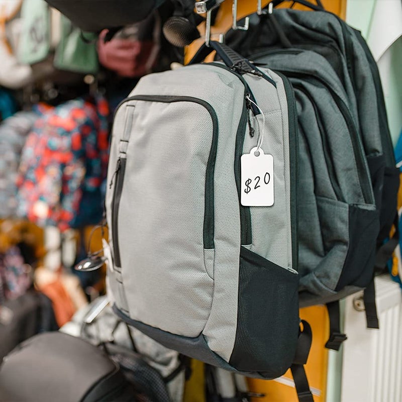 G2PLUS 500PCS Small Price Tags with String Attached, 1.8 X 1 in Clothing Size Label Coupon Tag, White Blank Marking Merchandise Tags for Product Jewelry Clothing Tag, Store Sale Supplies - Image 5